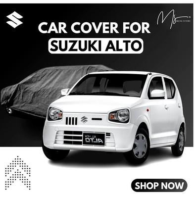 Premium Grey Car Cover for Suzuki Alto - Durable, Weather Resistant, Anti-Scratch